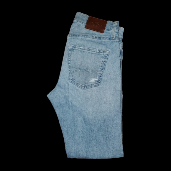 Hollister Destroyed Skinny Jeans Hollister Epic Flex Jeans Light Wash 26x30 EUC - Picture 5 of 9